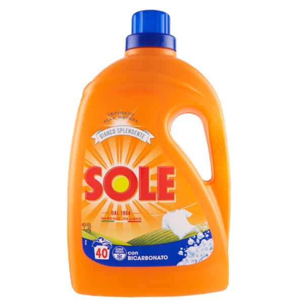 Gél na pranie SOLE con Bicarbonato 2,0 l 40 pracích dávok